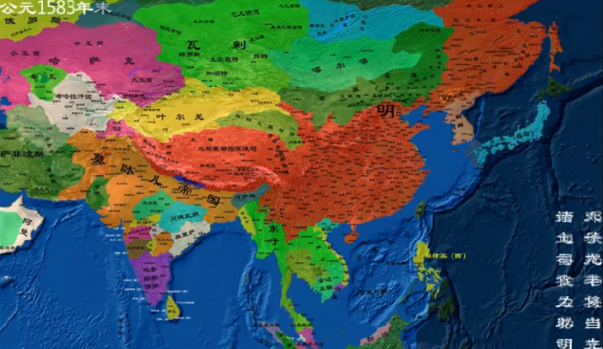 从夏朝开始到今天,中国4000多年的版图变动