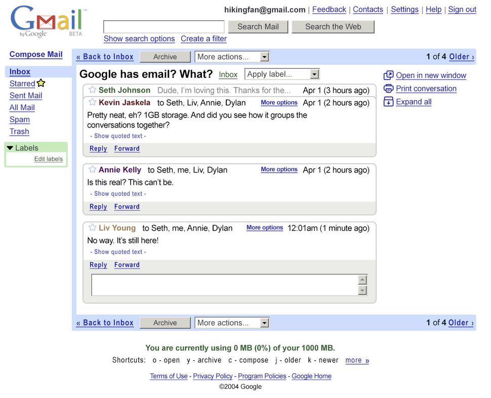 原創 15 年前愚人節 Gmail 頒布發表，徹底改變了Google的