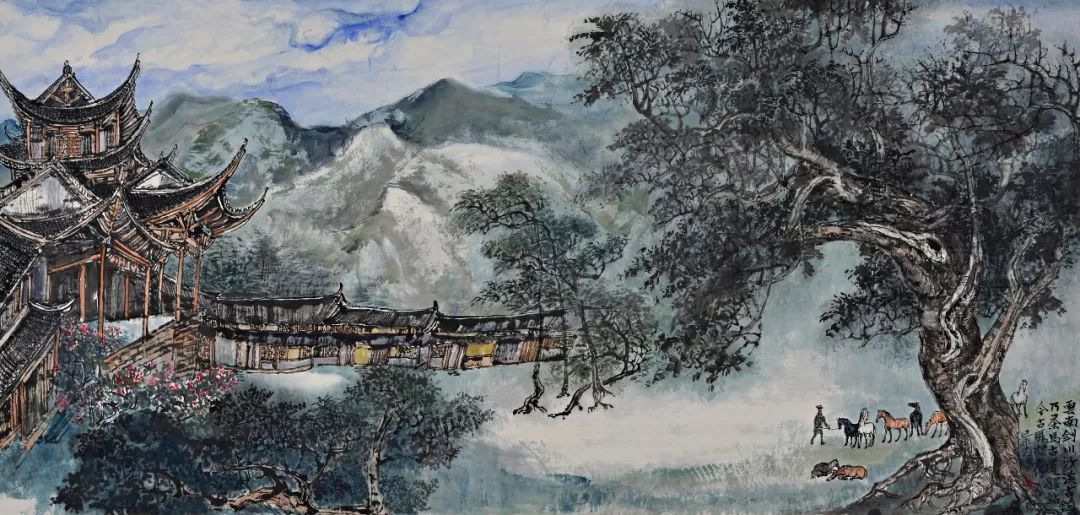 《茶马古道》规格:138x56cm