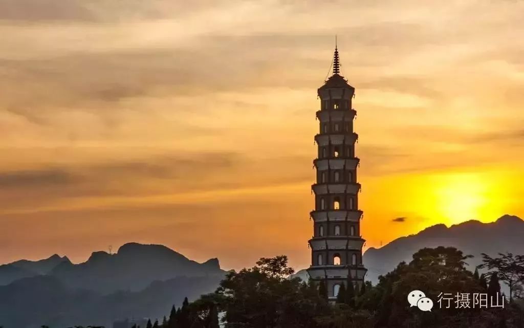 美到震撼阳山这座千年古塔惊艳了时光每一处都散发着灵空气息有没有