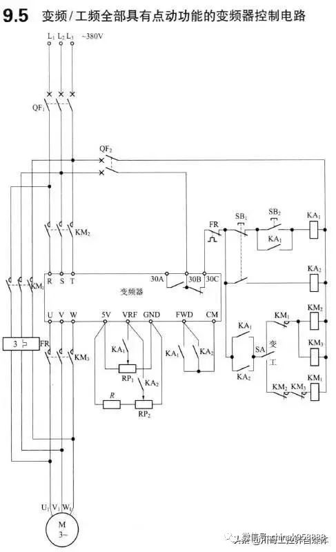 9.变频器和软启动控制电路图