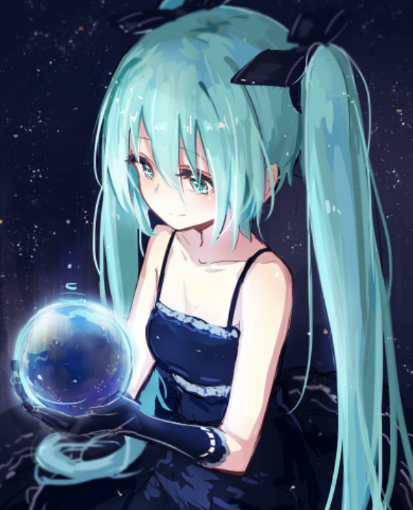 二次元精美壁纸:灵动可爱的初音未来,真好!