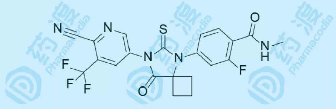 前列腺癌~已上市药物(大部分) apalutamide(阿帕鲁胺) apalutamide