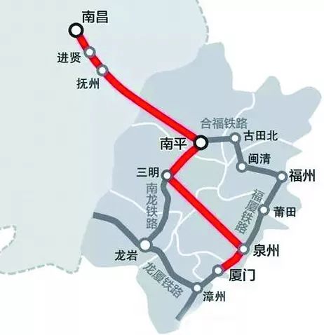 定了 福建新增一条高铁 未来厦门到南昌不超三小时