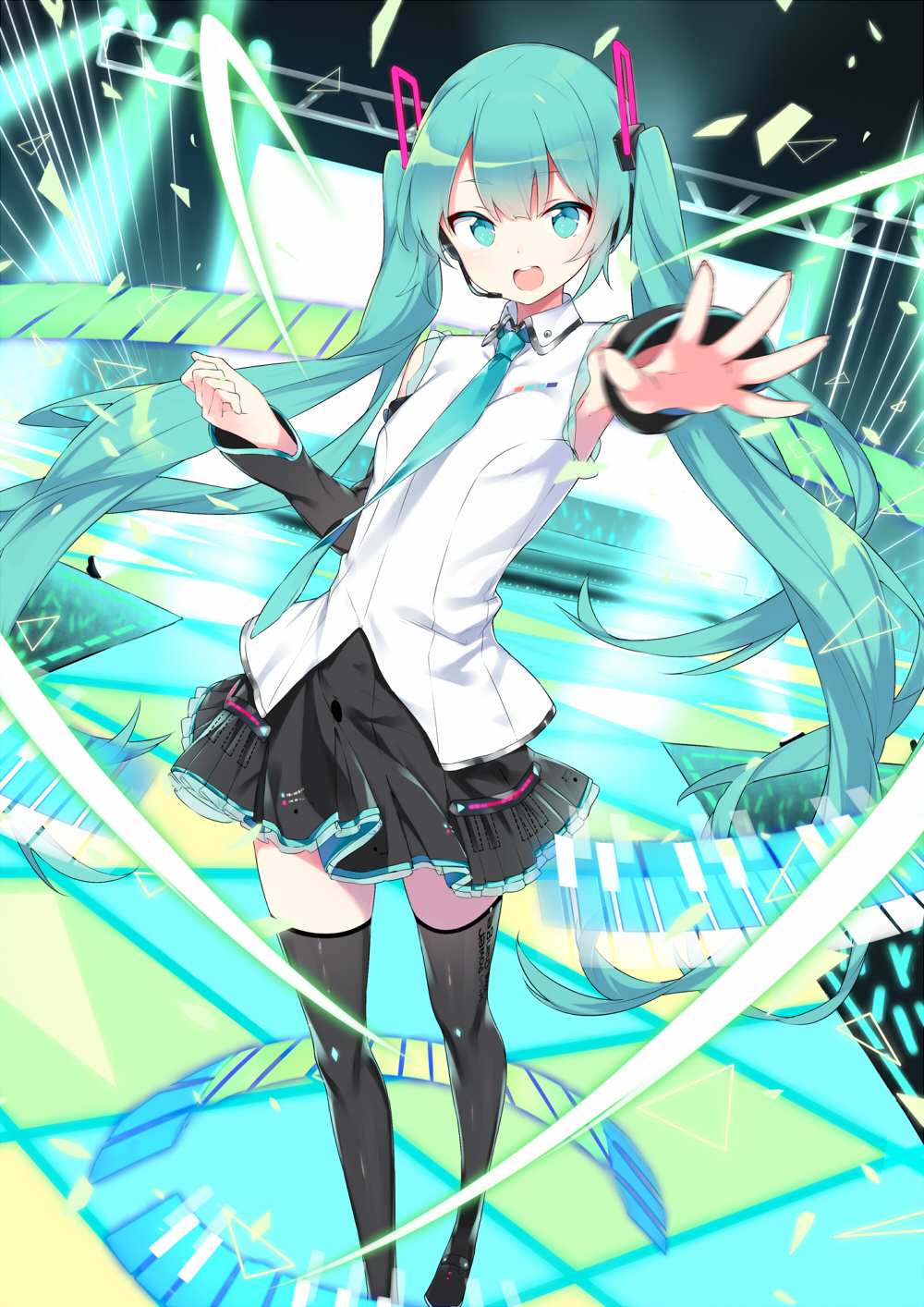 同人图:初音未来为樱花节应援,美如公主殿下