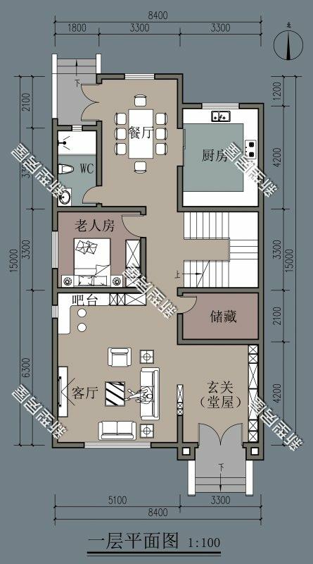 8米面宽农村自建房,第一套占地80平造价30万你想建吗