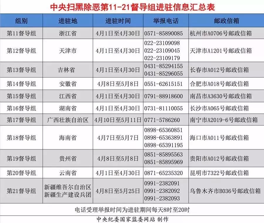 扫黑除恶排查表