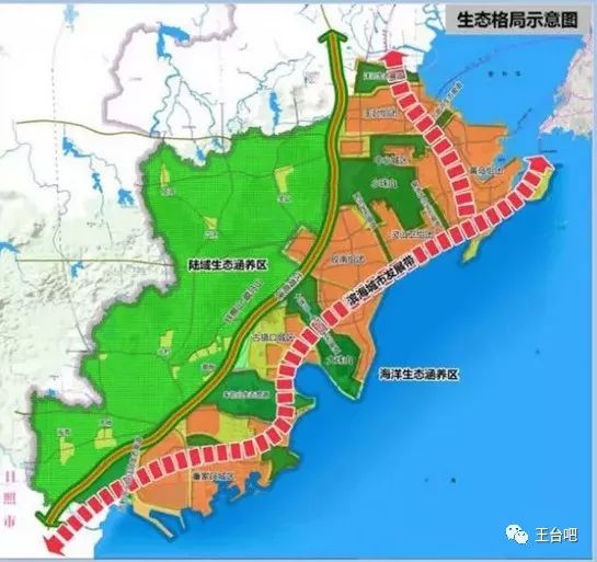 一张图看懂《西海岸新区2018-2035年总体规划》,王台成主城区重要组成