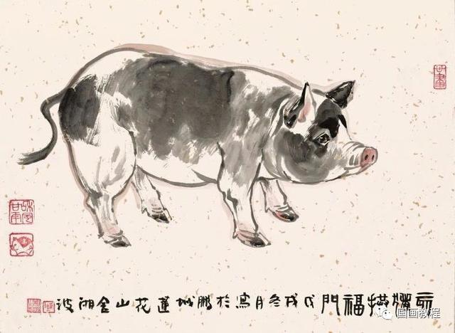 猪年赏猪画——猪画大全