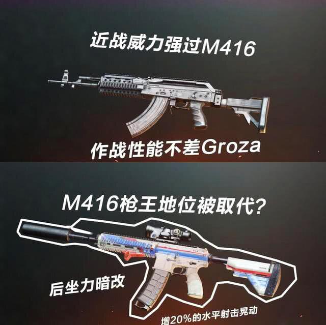 m416王者之位不保,这把沉寂1年的枪械登顶了!