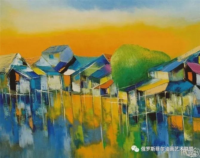 越南年轻艺术家达奥·冯风景绘画作品欣赏