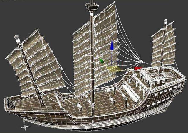 南海一号沉船复原3d模型