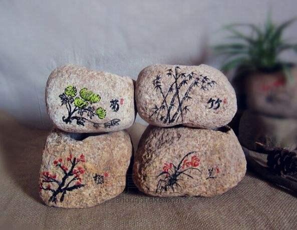 石头也可以做成盆栽,看起来堪称艺术品
