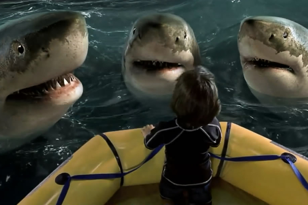 小伙从小与鲨鱼为伴,遇意外鲨鱼成了他的家人,身体竟发生了变异