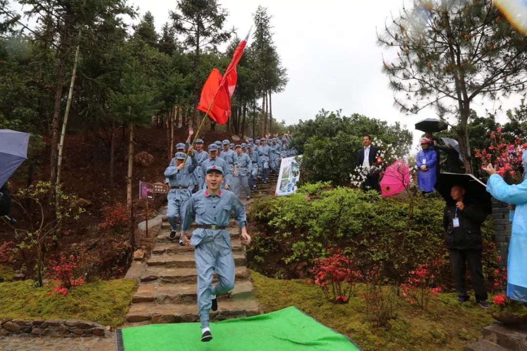 聚焦横溪白冠山首届杜鹃花节开幕