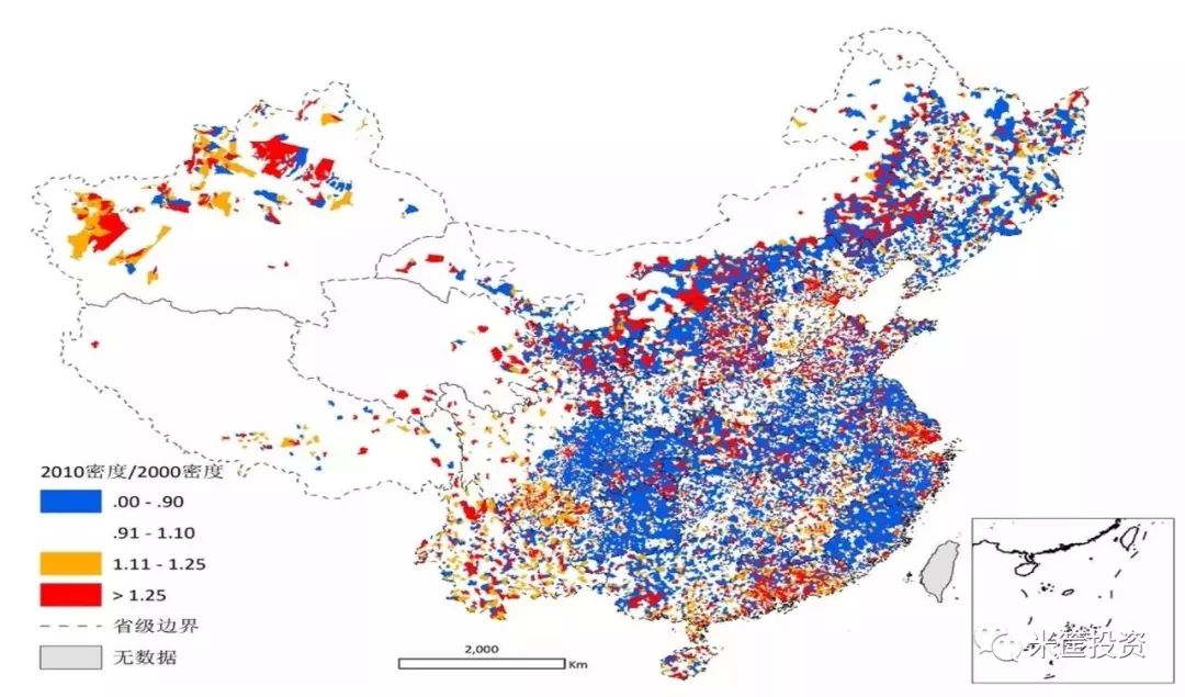 长三角人口密度_中国人口密度