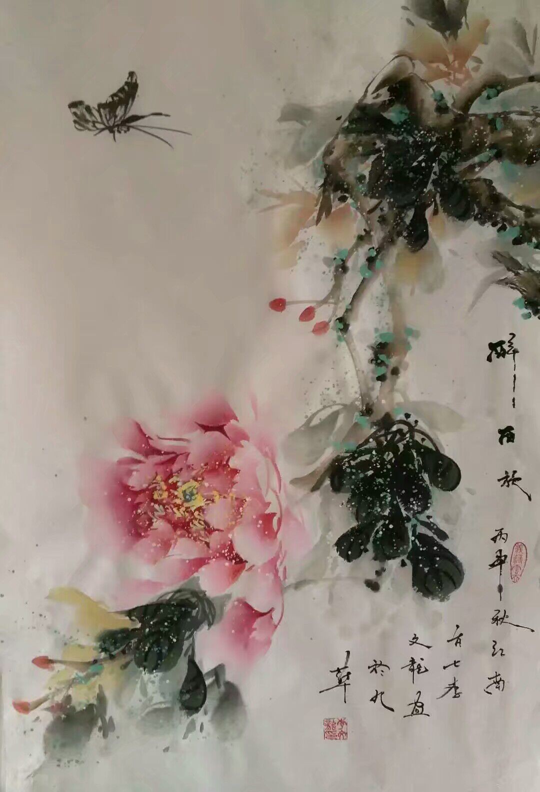 著名牡丹画家李文龙作品鉴赏