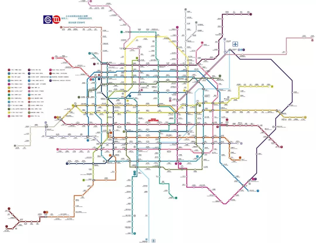 2019北京地铁规划图