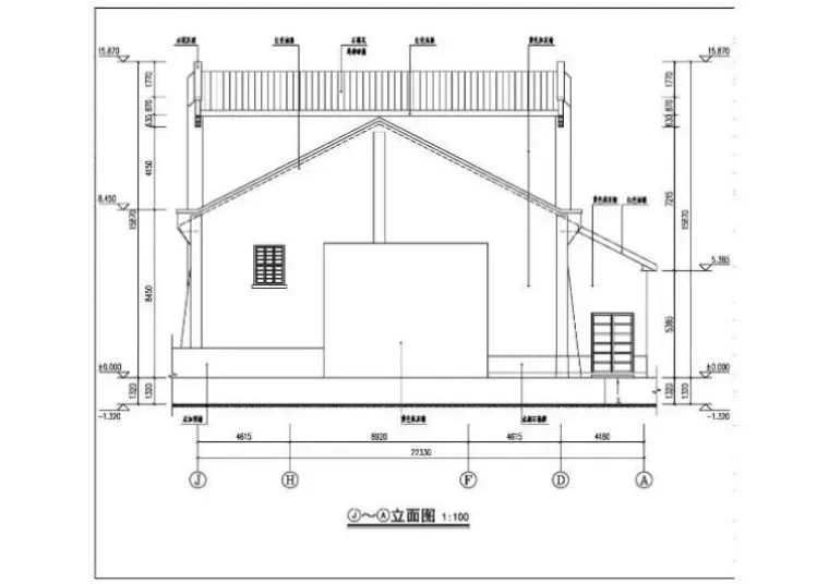 采用的木屋架体系具有明显的重庆近现代大中型礼堂式建筑的屋架特征