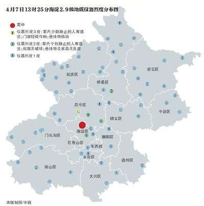 北京海淀发生2.9级地震 系正常事件无需恐慌_