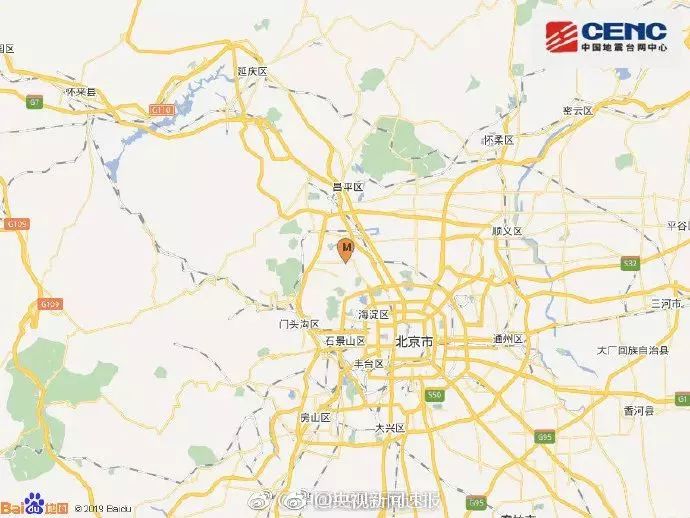 今日13时25分,北京发生地震_海淀区