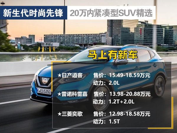 新生代时尚先锋 20万内紧凑型SUV精选指南 电子游艺娱乐平台网站