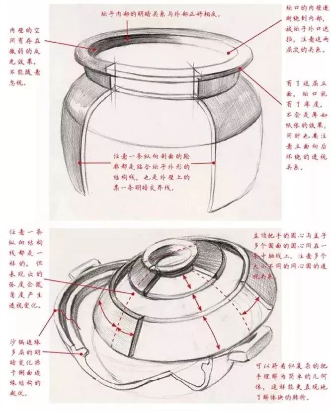 素描罐子的结构特征及表现手法(初学者必看)