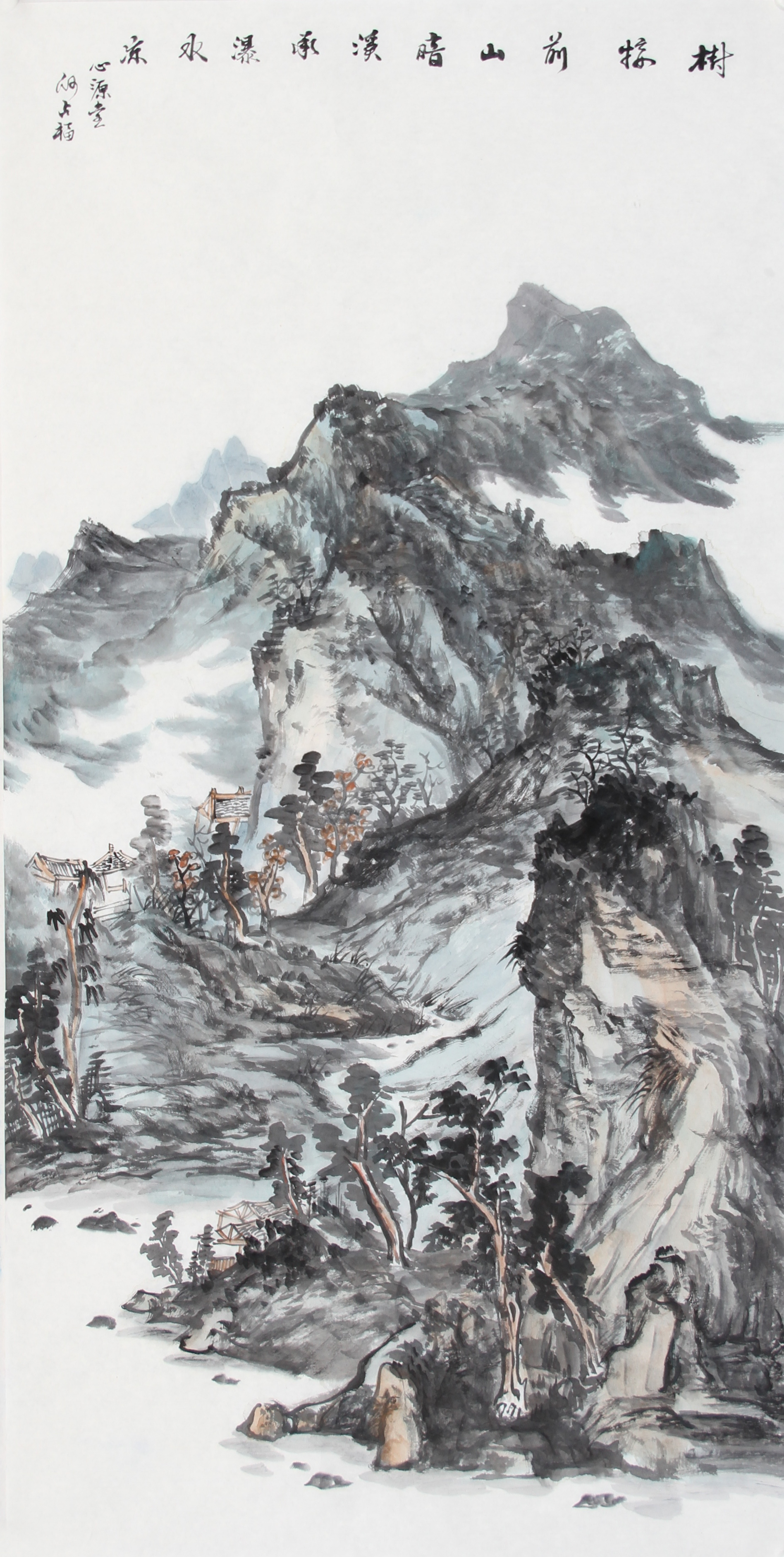 中国画名家——画家何占福山水作品欣赏