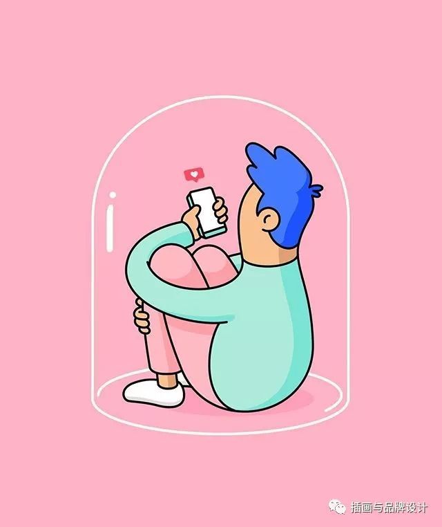 插画丨这波超萌糖果色gif插画,不过……怎么看着看着有点扎心了呢?