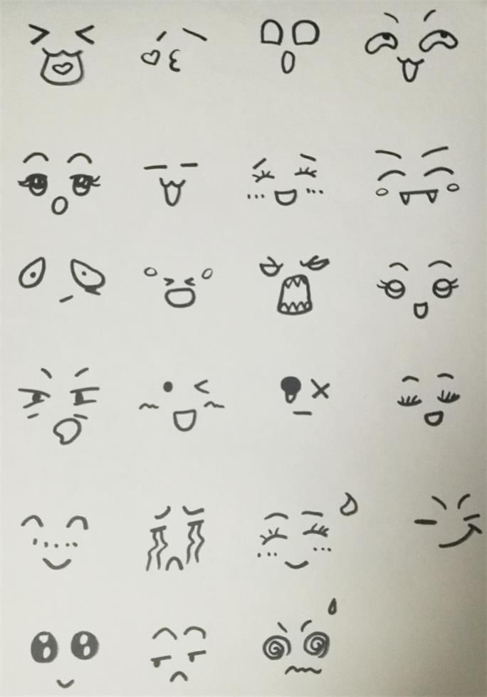 1.学会画简单的表情
