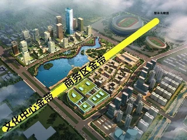 淄博新增大项目,新城区商务区金带即将建设