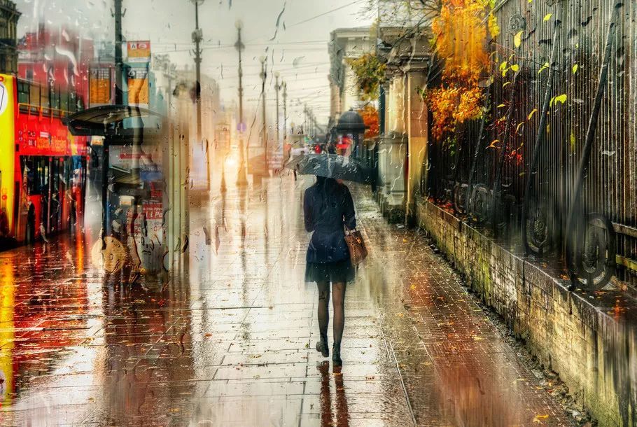 【柒摄影--品色】镜头中油画般的城市雨景