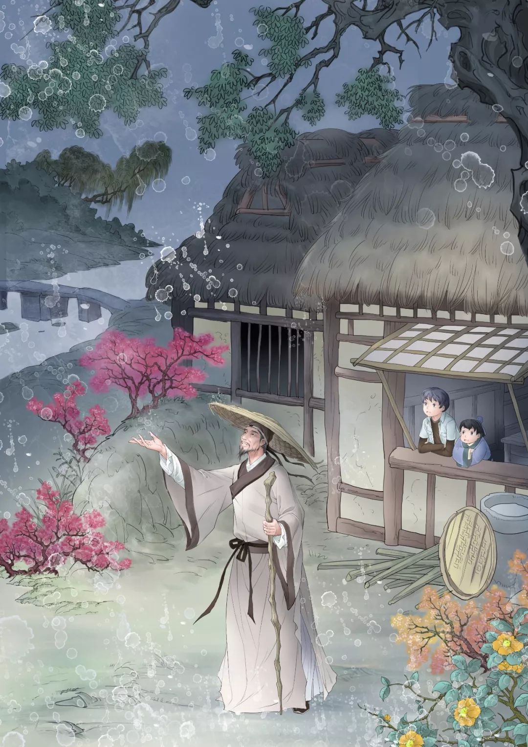 思念故乡时,比"好想家啊"更含蓄的是"露从今夜白,月是故乡明"