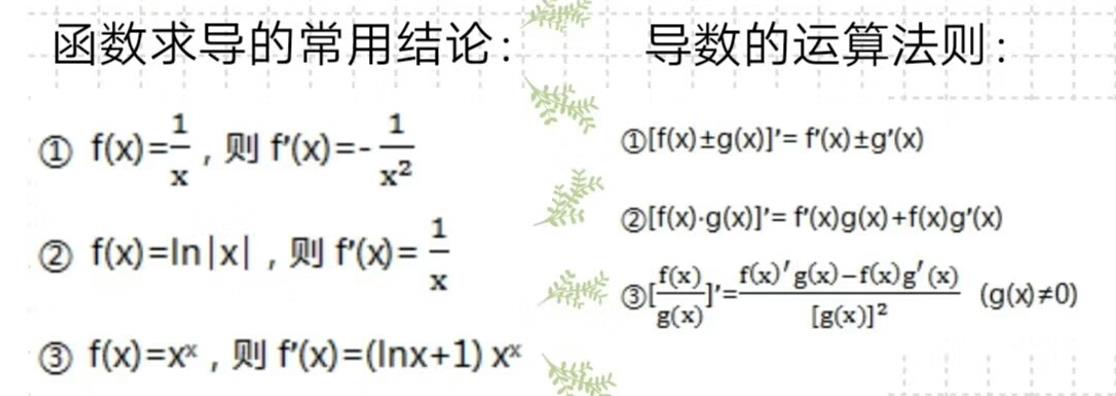 高中数学导函数汇总值得收藏