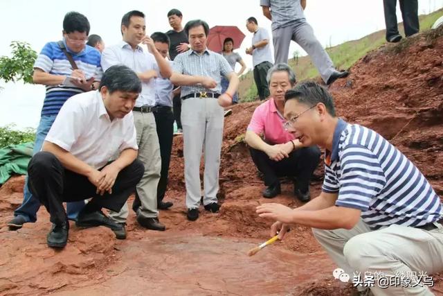 笔者多次前往江东街道观音塘村采访(下图左一,载文金华日报"浙江