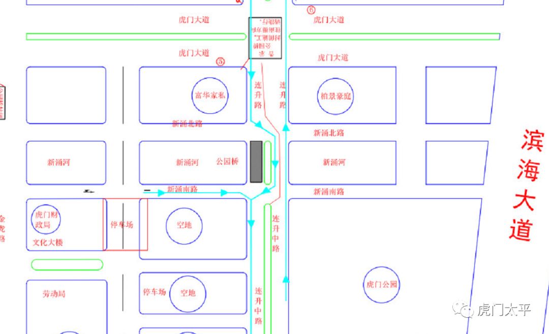 现场交通疏导图