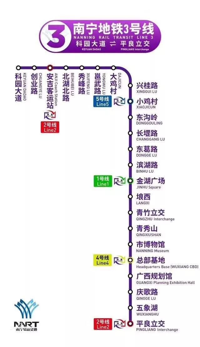 轨道交通3号线线路图