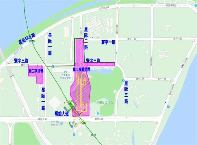 所有人→官洲站12日起围蔽施工,生物岛这些道路要