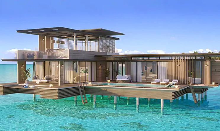 马尔代夫华尔道夫伊挞富士岛复式泳池别墅外观
