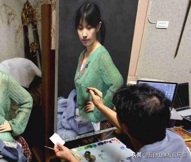 冷军画蒙娜丽莎卖3千万!他比冷军更厉害,头顶泡泡美女