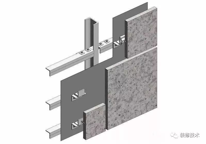 墙面干挂石材的标准施工方法