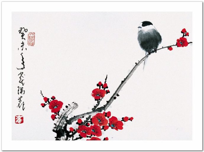 浑朴旷达 -- 中国画家崔瑞鹿写意花鸟画作品赏析