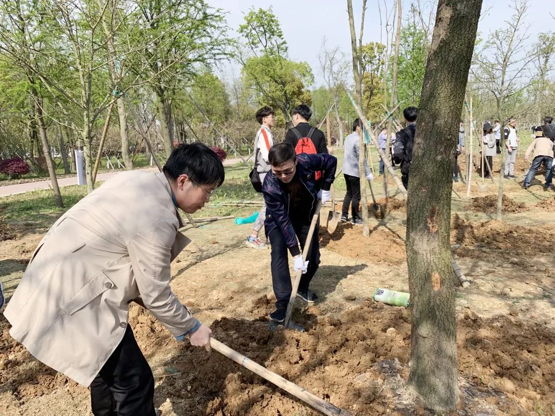 今天我们在人才林播种新希望