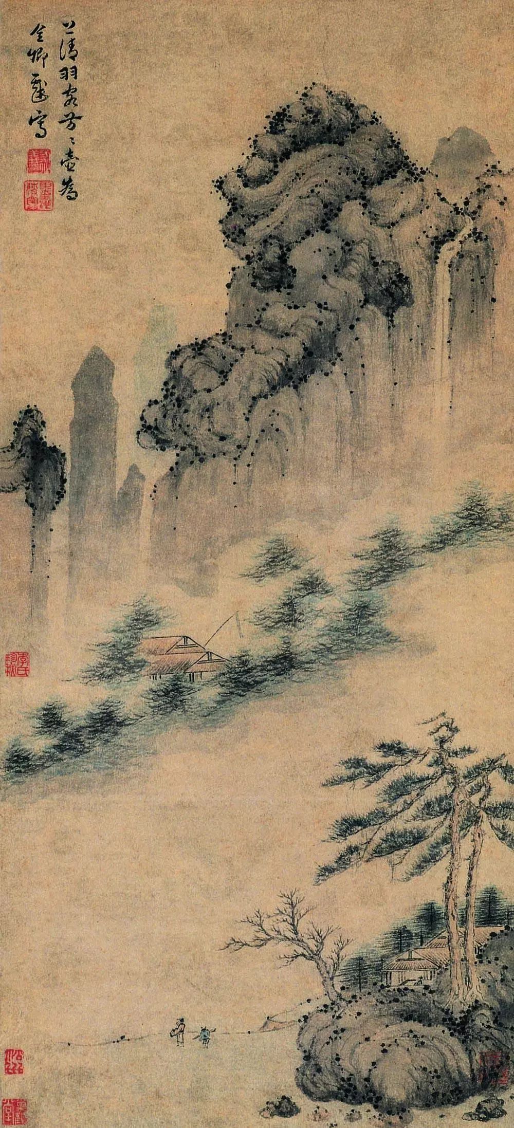 元代龙虎山道士的山水画,有仙骨!_方从义