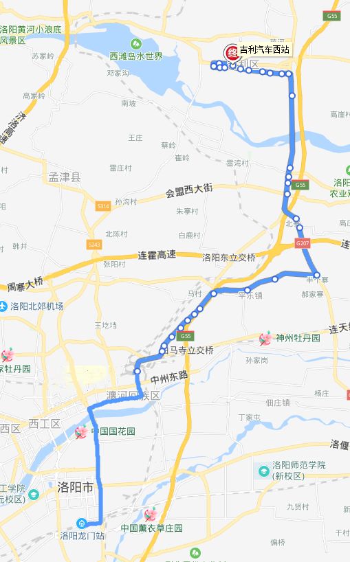 史上最全洛阳市区到各县区城际公交班次线路详情线路图