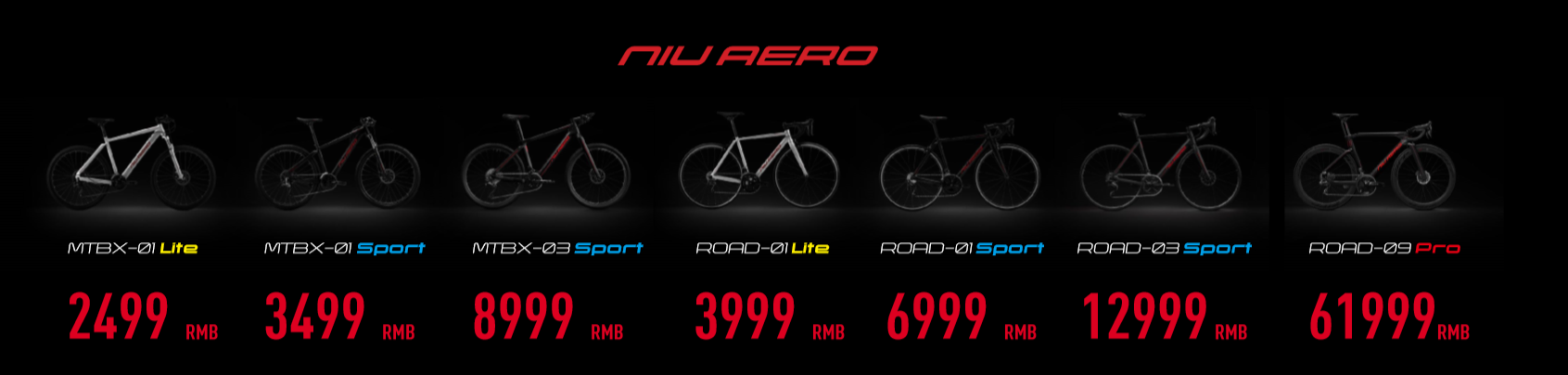 《小牛电动发布专业级运动自行车NIU AERO 最高售价61999元》