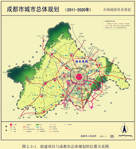 成都至南充高速公路扩容成都入城复线段详细路线及互通立交设置