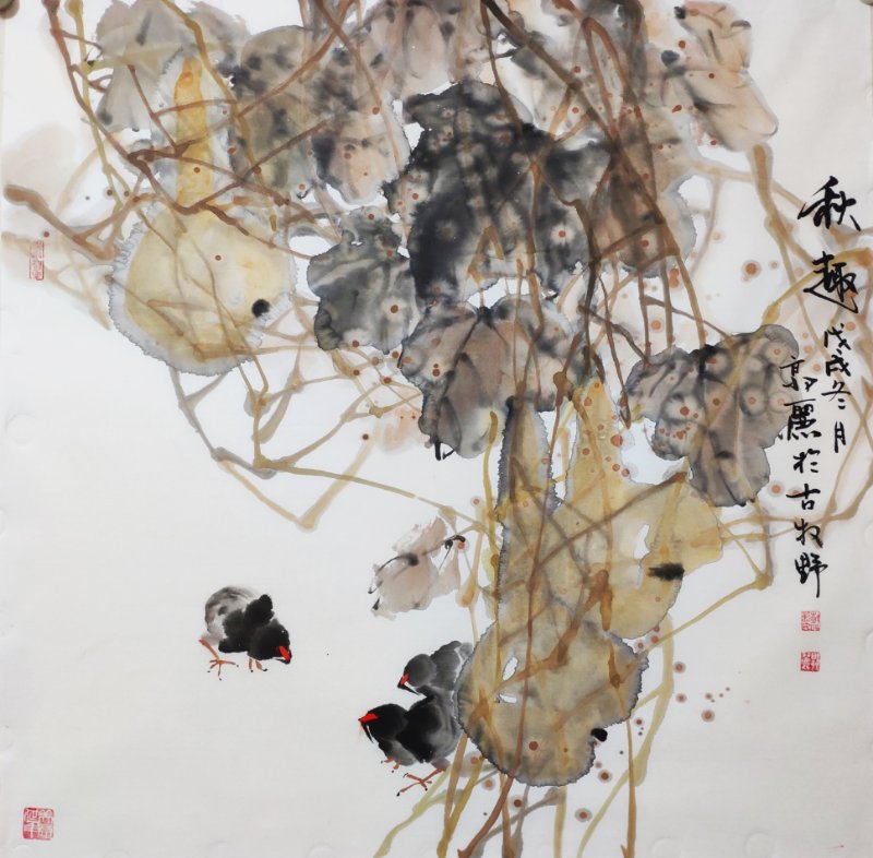 当代著名画家郭丽国画作品欣赏_河南