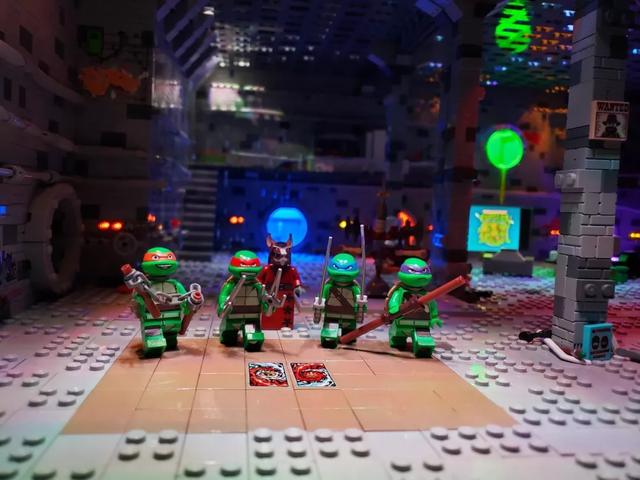 LEGO乐高MOC作品欣赏:忍者神龟城市 机甲龙