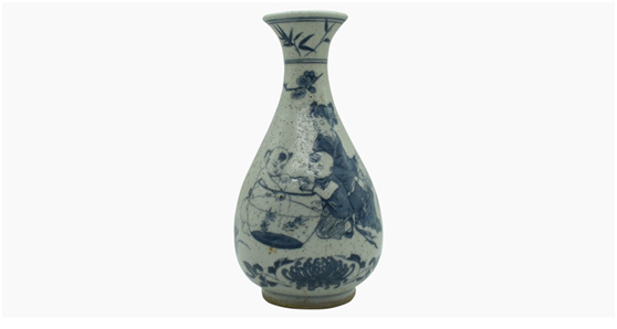 をお手頃な 中国大明萬曆年製蓋付壺 陶芸